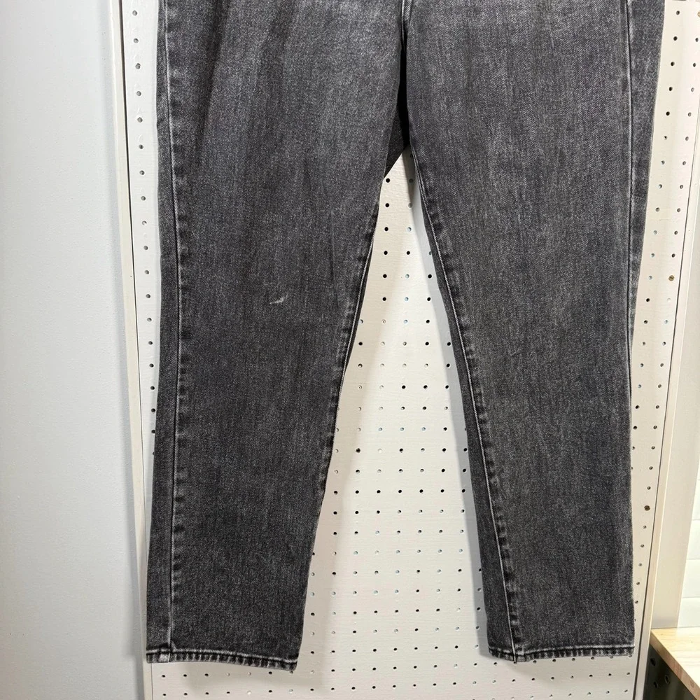 Pacsun Mom Jeans Women's Black Wash Gray‎ Denim Pockets High Rise Slim Fit - 30